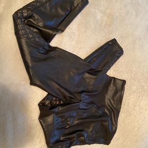 Spanx Leather Jeggings